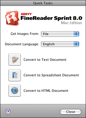 Finereader Sprint For Mac